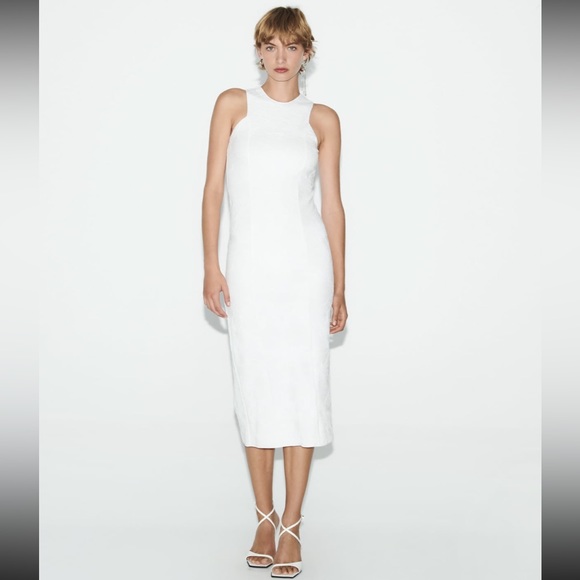 Zara Dresses & Skirts - Zara fitted jacquard dress